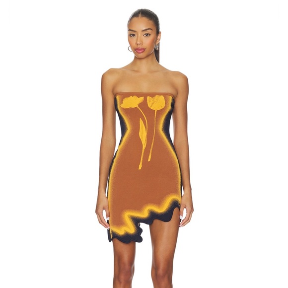 PH5 Dresses & Skirts - PH5 Lyndon Wavy Mini Dress in Masada Brown